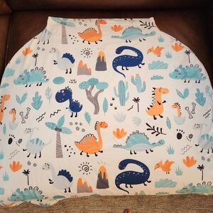 Dinosaur Print Baby Blanket